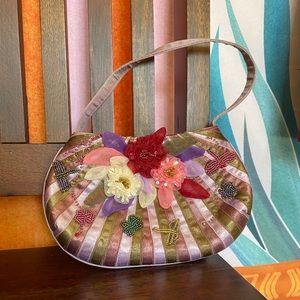 Vintage Preston and York Lavender and Sage Mini Purse